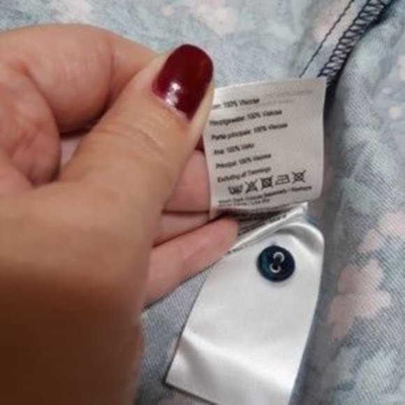 Joules Long Sleeve Dress with Pink Floral on Navy - Picture 9 of 9